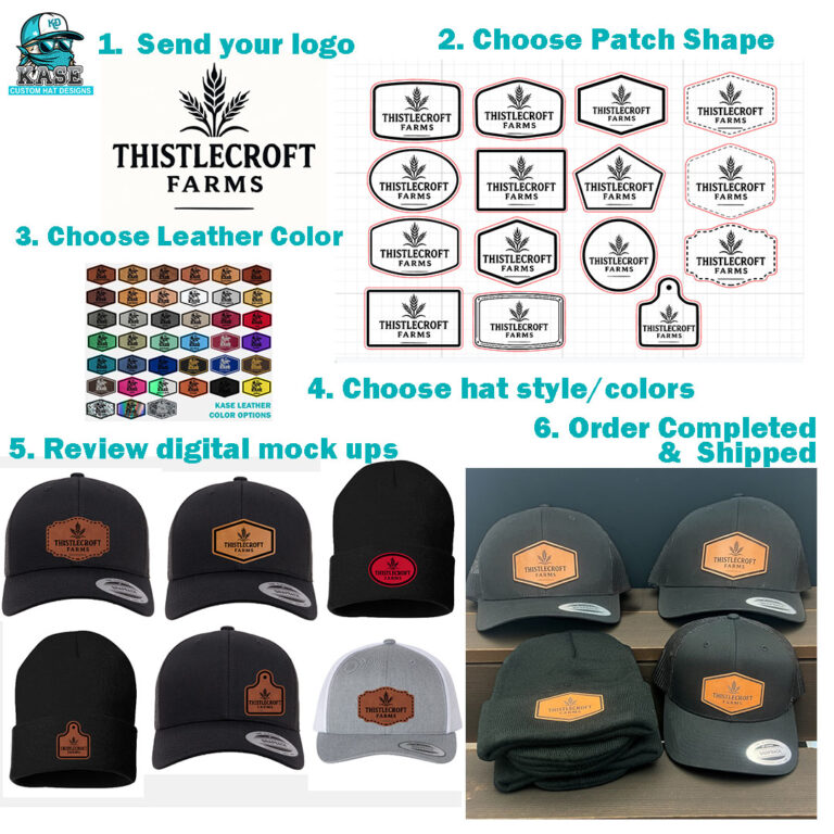 How to order your custom leather patch hats canada