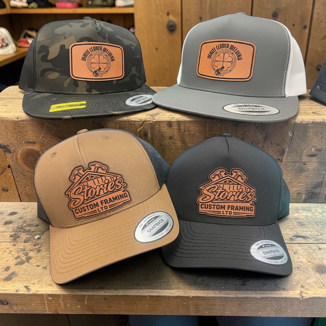 KASE Custom Canada Leather Patch Hats