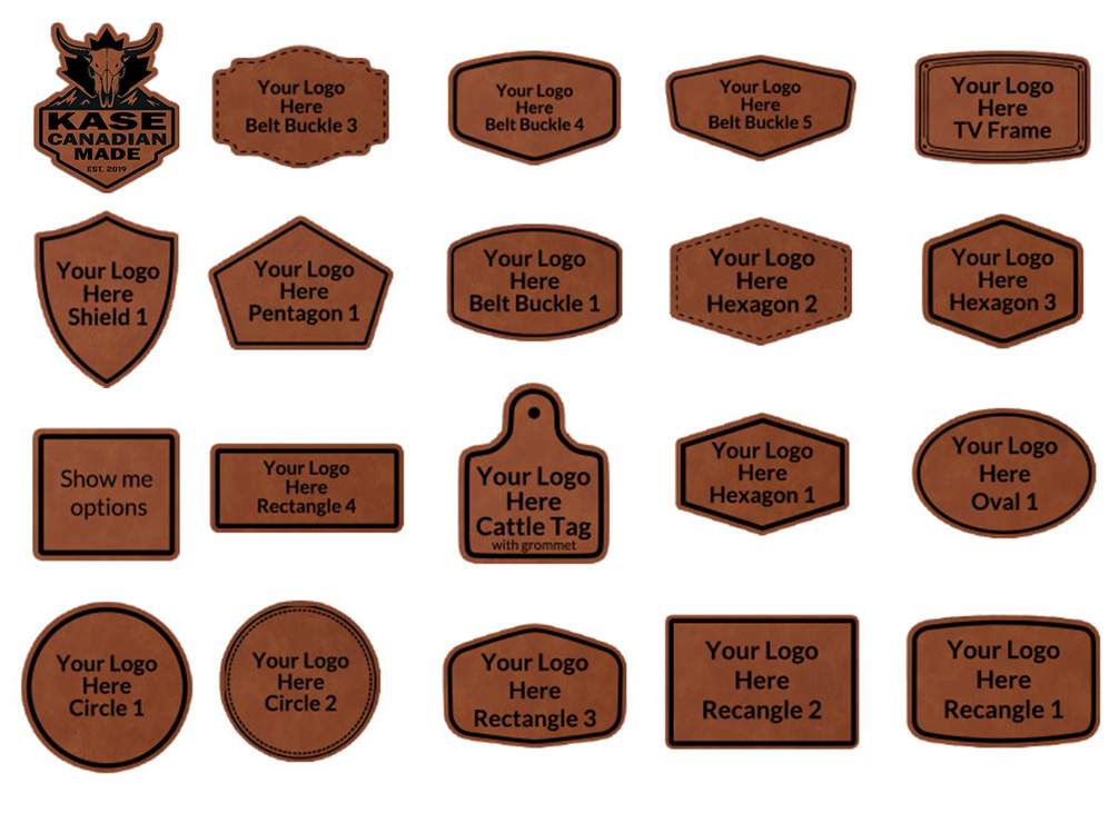 KASE Leather Patch Shapes